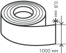 Рулон нержавеющий 0,8х1000 мм.  AISI 304 (08Х18Н10) холоднокатаный,  матовый